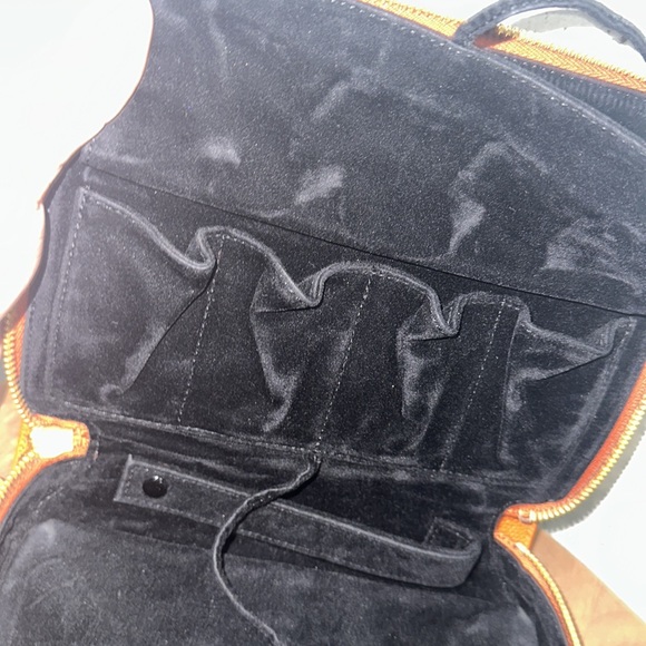 Chanel orange caviar jewelry case travel storage - Picture 11 of 15